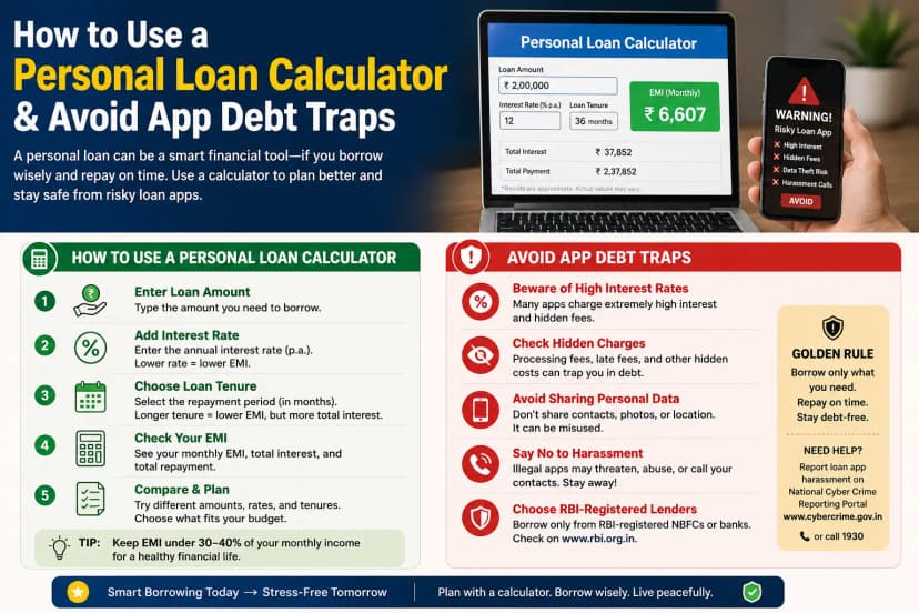 How to Use a Personal Loan Calculator & Avoid App Debt Traps